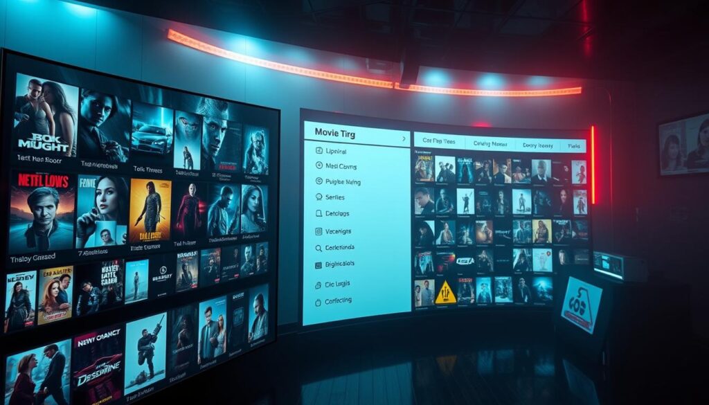 iptv movie library interface