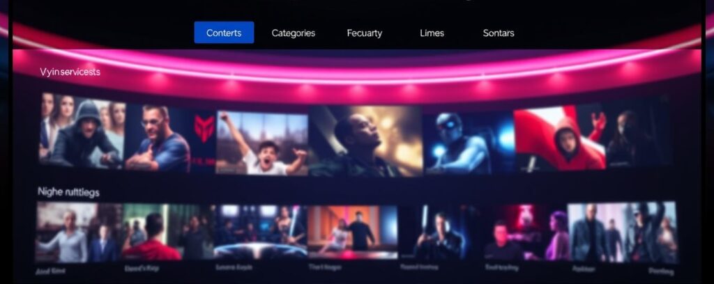 iptv streaming service interface
