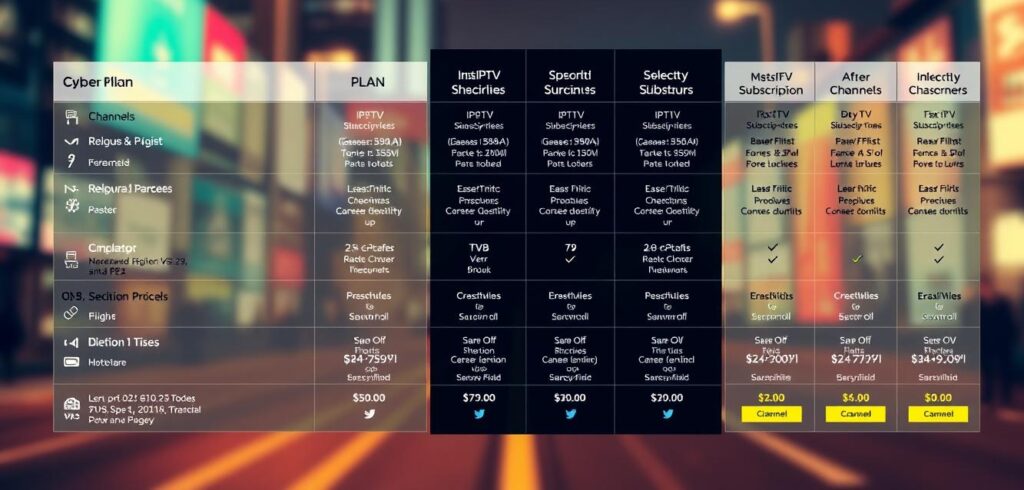 iptv subscription plans comparison
